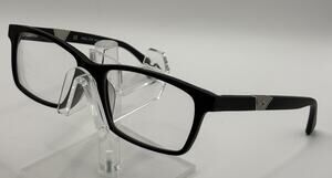 Police VPL430K 0703 Black Rectangular Eyeglass Frames 145mm